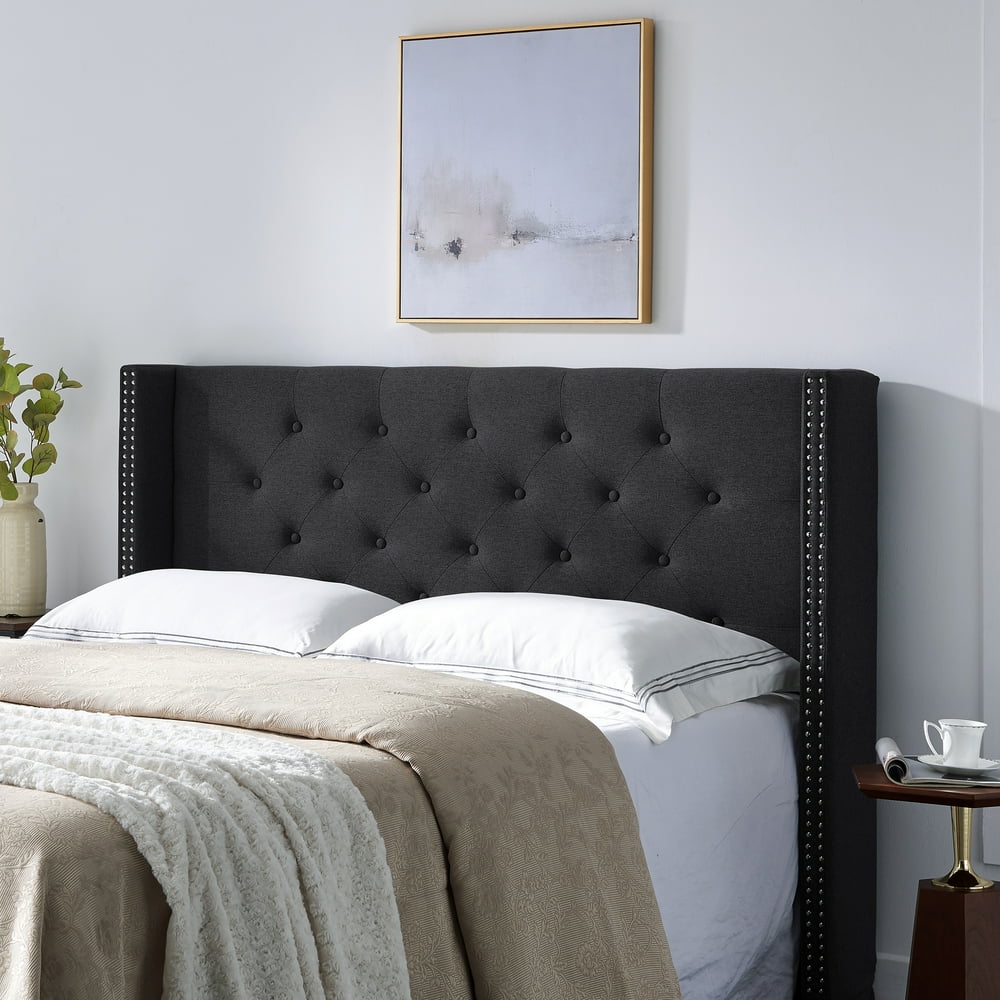 Noble House Darryn Contemporary Fabric Upholstered Queen/Full Headboard