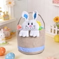 thumbnail image 4 of Orangide DIY Easter Bunny Basket, Decorative Easter Basket for Kids, Handmade Rabbit Basket for Easter Egg Hunt, Spring Holiday Party Favor, 4 of 6