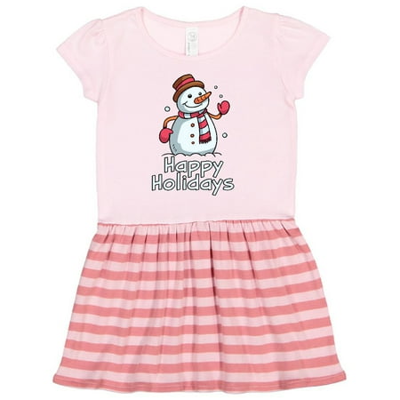 

Inktastic Happy Holidays Gift Toddler Girl Dress