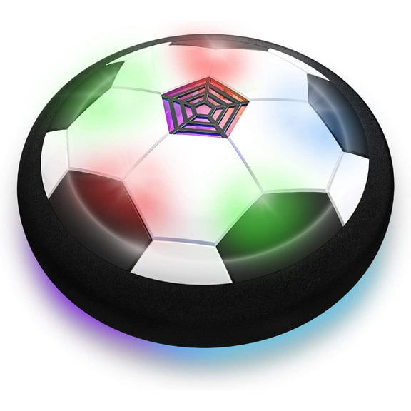 Hover Soccer Ball Toy 7 Inch with LED Lights and Soft Foam Bumper for Kids Age 3 and Up