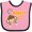 Pink and Black, variant on Inktastic Monkey Do with Monkey Boys or Girls Baby Bib