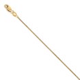 thumbnail image 1 of 14k Yellow Gold .7mm Box Chain Anklet Ankle Bracelet, 1 of 6