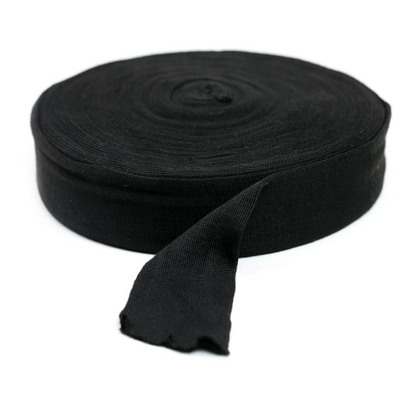 CanDo Black Polyester Stockinette - 2" x 25 yard