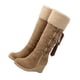 thumbnail image 4 of Botas altas de mujer, con suela antideslizante, con borlas, para nieve de invierno (marrón, talla 36), 4 of 7