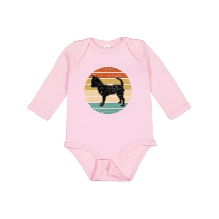 

Inktastic Chihuahua Dog Retro Sunset Gift Baby Boy or Baby Girl Long Sleeve Bodysuit