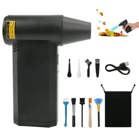 Compressed Air Duster 130000RPM Electric Air Duster, Mini Air Blower Rechargeable Cordless Keyboard Cleaning Jet Dry Blower for Car, PC and Home Cleaning Kit Replaces Compressed Air Can