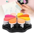 thumbnail image 4 of 8 Color Petal Shape Ink Pad, Pigment Type Printing Ink with Removable Petals for Scrapbooking, DIY Stamping, Coloring, Slow Drying, Easy to Clean, 4 of 7