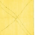 thumbnail image 1 of Ahgly Company Indoor Square Solid Yellow Modern Area Rugs, 7' Square, 1 of 4
