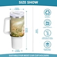 thumbnail image 3 of 40 Oz Car Handle Water Bottle Water Cup Water Bottle Water Jug Coffee Cup Travel Water Bottle Cartoon Beautiful Pink Rabbit, 3 of 8