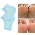 thumbnail image 3 of ziyahi 1 Set Gel Heel Socks Woolen Toeless Comfortable Open Toe Silicone Beauty Hosiery Spa Experience Adjustable Ankle Kit for Summer Night Mesh Blue, 3 of 9