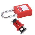 thumbnail image 1 of Miniature Circuit Breaker Lockout Device, Safety Circuit Breaker Lock Rustproof Multipurpose Strong Easy Installation High Strength  for Industry MPCO+38mm Padlock,MPCI+38mm, 1 of 7