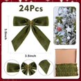 thumbnail image 2 of Dalrosia Velvet Bows for Christmas Tree - 24 PCS 3.5x3.5 Inch Bow Ribbon Bow Tree Topper Velvet Ornaments for Christmas Trees Decorations Gifts Party Door Garland Wreath Decor, 2 of 5