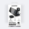 thumbnail image 5 of Powertek 3-in-1 Qi2 15W Tri-Fold Wireless Charge Pad with Stand, Black, 5 of 5