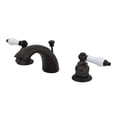 thumbnail image 1 of Kingston Brass KB955PL Mini Widespread Lavatory Faucet & Retail Pop-Up & Metal Lever Handle Oil Rubbed Bronze, 1 of 2