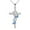 Blue, variant on CILENON Delicate Women'S Necklace Elegant Butterfly Angel Pendant Necklace (Sky Blue,One Size)