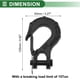 thumbnail image 3 of Ganchos para Cubo de Tractor Unique Bargains 3/8" Accesorios Frontales para Tractor Gancho de Agarre de Metal 3.27"x4.92" Negro 15 Ton, 3 of 6