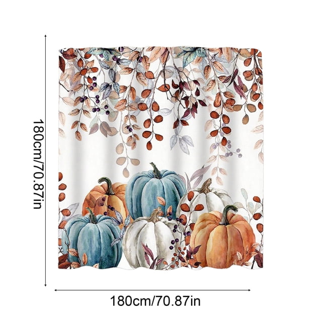 Chmadoxn Décorations d'Halloween, Rideau de Douche Épaissi Imperméable Ensemble de Tringle Rideau de Douche en Polyester Sans Perçage