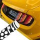 thumbnail image 5 of Etiqueta engomada de la luz trasera del coche de nido de abeja hueco adhesivo universal cu Abanopi Etiqueta engomada de la luz, 5 of 7