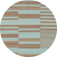 thumbnail image 1 of Ahgly Company Indoor Round Abstract Orange Brown Abstract Area Rugs, 5' Round, 1 of 6