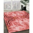 thumbnail image 3 of Ahgly Company Machine Washable Indoor Square Transitional Light Coral Pink Area Rugs, 4' Square, 3 of 7