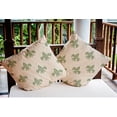 thumbnail image 3 of Simply Daisy 16" x 16" Fleur de Lis Indoor/Outdoor Polyester Throw Pillow, Sage, 3 of 3