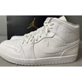 thumbnail image 2 of Ni - ke Air Jordan 1 Mid Triple White 2.0 554724-130 Men’s Size 11.5, 2 of 5