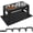 Black, variant on ZALALOVA Elevated Dog Bowls with Mat, Raised Dog Food Bowl Stand with 2 Stainless Steel Bowls, 5 Height Adjustable(3.15", 8.9", 10",11.2", 12.4") for Medium and Large Dogs(Black)