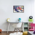 thumbnail image 3 of Stupell Industries Modern Colorful Low Top Sneakers Black Framed Giclee Art, 18 x 12, by Creative Studio, 3 of 8