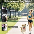 thumbnail image 3 of YeewayVeh Hands Free Dog Leash – 6FT Heavy Duty Dog Leash with Padded Handle, 360° Swivel, Adjustable Crossbody Waist Reflective Leash for Walking, Running, Training – for Medium Large Dogs (Black), 3 of 9