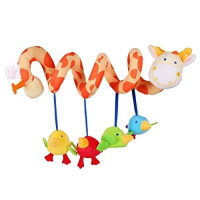 Elenker Giraffe Baby Crib Toy From Wrap Around Crib Rail Toy Or
