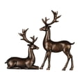 thumbnail image 1 of Figuras de reno y alce para escritorio Bronce, 1 of 9