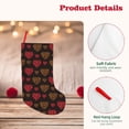 thumbnail image 4 of Lsque Gold Glitter Heart Pattern 18 Inch Christmas Stockings, Festive Holiday Stocking for Christmas Decorations Holiday Decor, 4 of 8