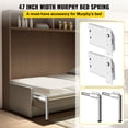 thumbnail image 2 of VEVOR Murphy - Mecanismo de resortes de pared para montaje de alta resistencia, kit de bricolaje para cama Queen Twin (horizontal), color blanco, 2 of 9
