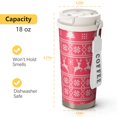 thumbnail image 7 of Christmas 18oz Double Drinking Coffee Mug – Vacuum Insulated Stainless Steel Travel Cup with Leakproof Lid, 316 Steel Thermos Tumbler for Hot & Cold Beverages, 7 of 7