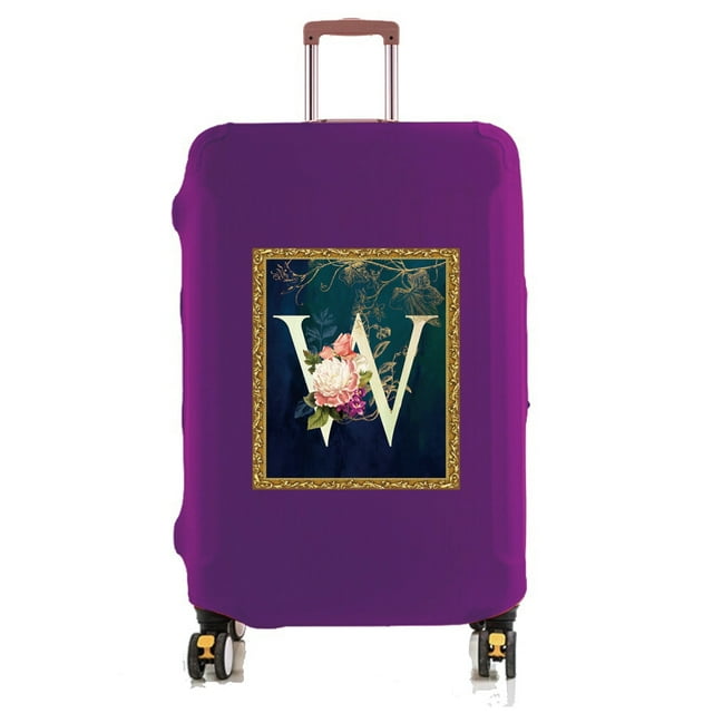 18-32 Inch Large Capacity Travel Essential Bag with Flower Serie Print Pattern Travel Accessories Suitcase Dust Protection Cover 8flower W XL