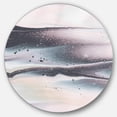 thumbnail image 1 of Designart 'Circle Marble I' Geometric Metal Circle Wall Art, 1 of 3