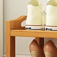 thumbnail image 3 of Shoe Multi Layer Shoe Rack Thicken Bamboo Large Capacity Durable Shoe Storage Rack for Bedroom Dormitory, 3 of 5
