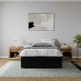 thumbnail image 4 of DHP Maven Platform Bed with Storage, Full, Black Faux leather, 4 of 26
