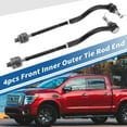thumbnail image 2 of Unique Bargains 4pcs Front Inner Outer Tie Rod Ends Kit Suspension Kit for Nissan Maxima 2009-2014 No.ES800357/ES800358, 2 of 7