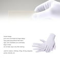 thumbnail image 3 of Marching Gloves, White Ceremonial Gloves Easy Cleaning Comfortable Stretchy Reusable  For Parties For Climbing, 3 of 8