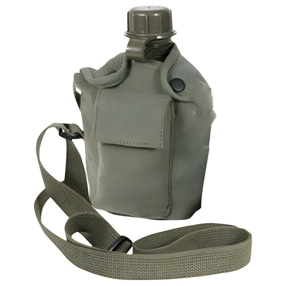Rothco Vintage Canteen Carry, All with Shoulder Strap, OD Green