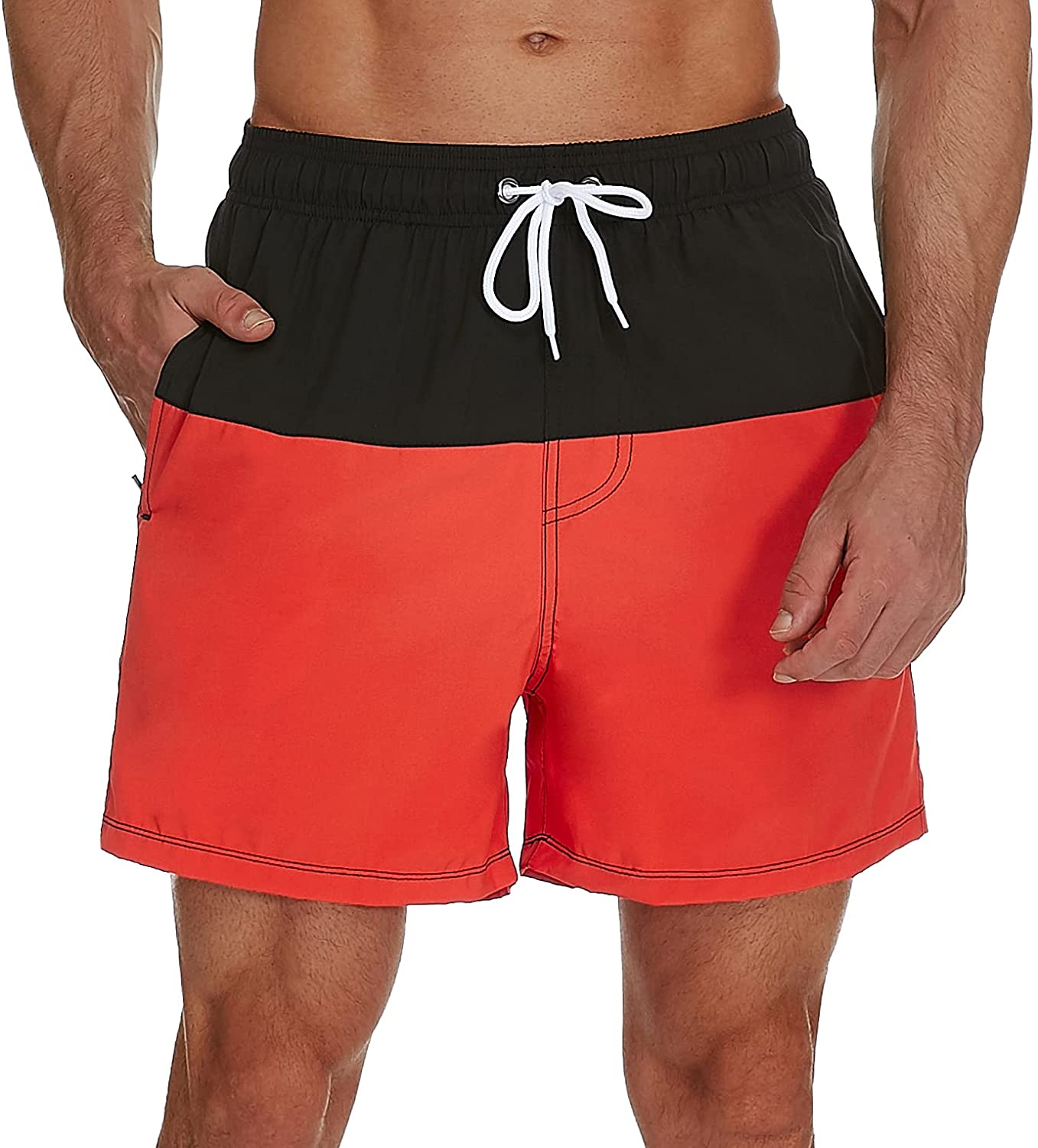Trunks Men's Slim Swim Shorts With 