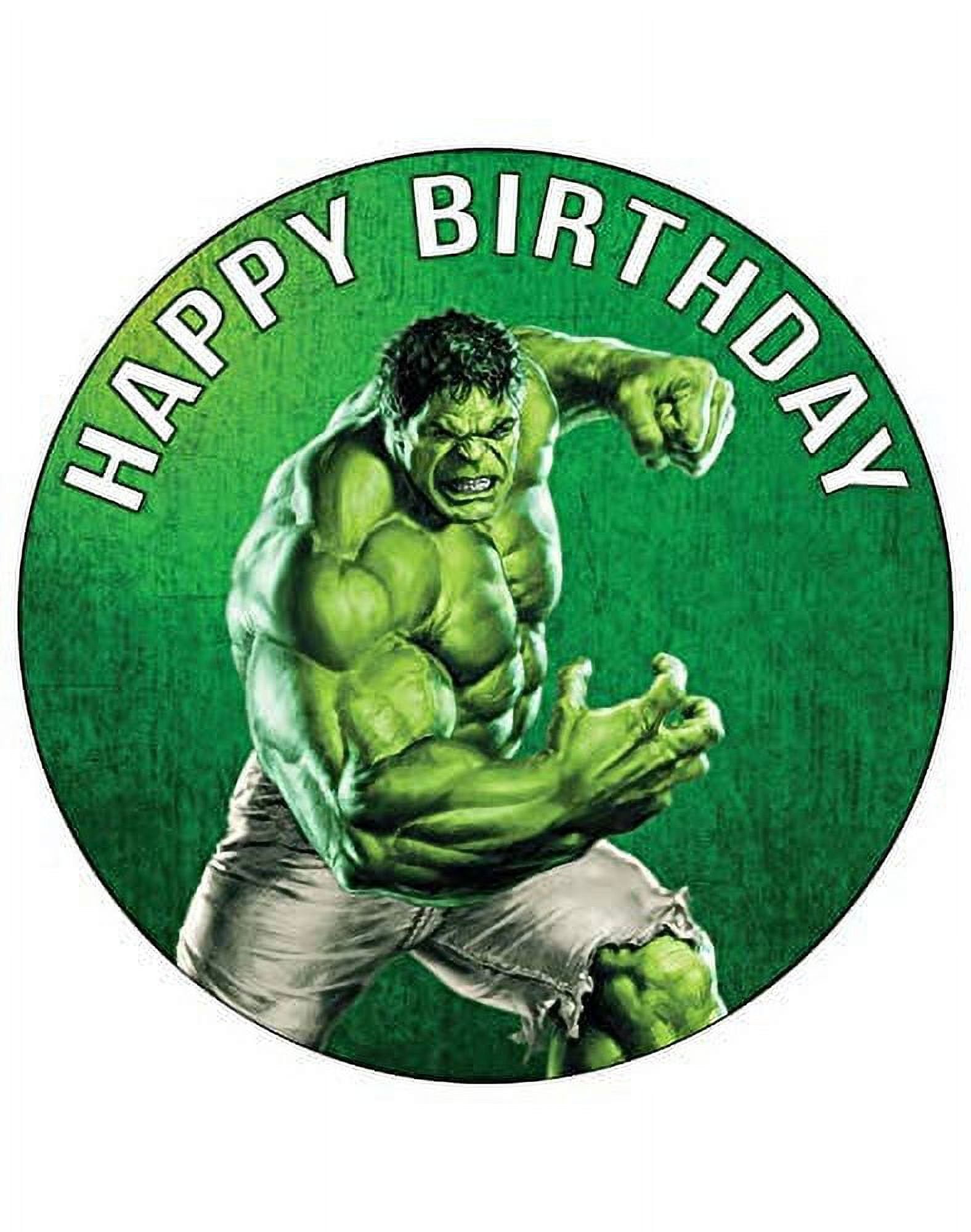 The Avengers the Hulk Personalized Edible Image Cake Topper, by Deco - Walmart.com the-avengers-the-hulk-personalized-edible-image-cake-topper-by-deco-walmart-com
