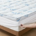 thumbnail image 3 of Bamboo Mattress Topper Twin XL Size, Thick Cooling Mattress Pad, 8-21" Deep Pocket Mattress Topper, 3 of 3