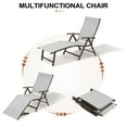 thumbnail image 5 of Pellebant  2PCS Adjustable Aluminum Patio Chaise Lounge Chair Light Grey, 5 of 8