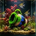 thumbnail image 4 of Cueva de resina para acuario, decoración para peceras – Adorno de roca de arenisca natural con entrada grande para peces, camarones y tortugas – Refugio acuático para terrario o acuario paisajístico, 4 of 6