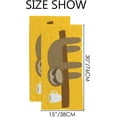 thumbnail image 3 of 2 Pack Premium Hand Towels - Ultra Soft & Highly Absorbent - Sloth Love Coffee Absorbent Washcloths for Bathroom Hotel Kitchen 30x15in, 3 of 6