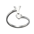 thumbnail image 2 of Bagues Ouvertes Lettres Anglaises Mode 26 Acier Inoxydable Filles Amour Bijoux Rétro, 2 of 9