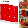 thumbnail image 5 of Christmas Santa Hat Dining Chair Back Covers Party Xmas Chair Table Decor, 5 of 5