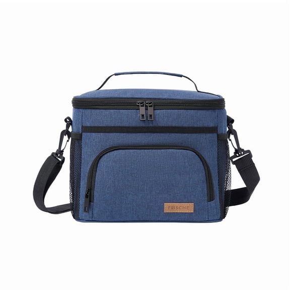 KKLDOGS Insulated Lunch Bag for Women Men Reusable Lunch Box for Office Picnic Hiking Beach Leakproof Cooler Tote Bag Organizer with Adjustable Shoulder Strap for Adults